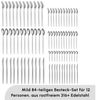 Karaca Besteck-Set Karaca Mild Besteckset für 12 Personen 84-teilig Edelstahl Silber (84-tlg), 12 Personen, 316+ Edelstahl, bruchfest rostfrei Bild 2