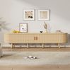 TV-Schrank, 175x40x42 cm, Walnuss-TV-Schrank mit Schiebetüren, 2 Schubladen, höhenverstellbar Bild 3