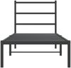 vidaXL Bettgestell mit Kopfteil Metall Schwarz 80x200 cm 355356 Bild 5