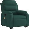 vidaXL Massagesessel mit Aufstehhilfe Dunkelgrün Samt 3205105 Bild 4