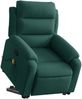 vidaXL Massagesessel mit Aufstehhilfe Dunkelgrün Samt 3205105 Bild 3