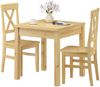 Massivholz-Essgruppe mit Tisch und 2 Stühle Kiefer 90.70-50 B -Set 23 Bild 2