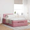 vidaXL Ottoman-Bett mit Matratze Rosa 120x190 cm Samt 3311692 Bild 3