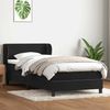 vidaXL Boxspringbett mit Matratze Schwarz 80x220 cm Samt 3317381 Bild 3