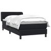 vidaXL Boxspringbett mit Matratze Schwarz 80x220 cm Samt 3317381 Bild 4