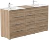 Stand Badmöbel Cosmo Modern SoftClose eiche hell : Eiche hell Bild 3