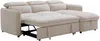 Vente-unique - MANUKO Sofa Stoff Beige - B 164 cm x H 76 cm x L 235 cm Bild 3