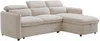 Vente-unique - MANUKO Sofa Stoff Beige - B 164 cm x H 76 cm x L 235 cm Bild 2