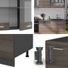 Küchenzeile R-Line Edelgrau/Anthrazit 300 cm , AP Eiche Vicco Bild 5