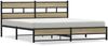 vidaXL Metallbett ohne Matratze Sonoma-Eiche 193x203 cm 3308501 Bild 2