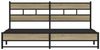 vidaXL Metallbett ohne Matratze Sonoma-Eiche 193x203 cm 3308501 Bild 4