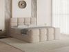 GrainGold Boxspringbett mit Bettkästen RIVON, Modern Bett mit Kopfteil - 160x200 cm, Beige (1x Bett + 1x Topper) Bild 5