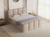 GrainGold Boxspringbett mit Bettkästen RIVON, Modern Bett mit Kopfteil - 160x200 cm, Beige (1x Bett + 1x Topper) Bild 2