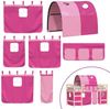 vidaXL Kinderhochbett mit Tunnel Rosa 90x200 cm Massivholz Kiefer 3206993 Bild 5