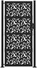 vidaXL Gartentor Schwarz 100x200 cm Stahlblatt-Design 4100963 Bild 3