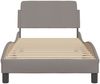 vidaXL Bettgestell mit Kopfteil "Dover" Taupe 80x200 cm Stoff 373069 Bild 4