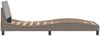 vidaXL Bettgestell mit Kopfteil "Dover" Taupe 80x200 cm Stoff 373069 Bild 5