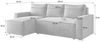 Masseno Ecksofa POTARO mit Schlaffunktion L-Form, Sofa mit Bettkasten Bild 3