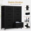 DUMOS Schubkastenkommode Kommode mit Stoffschubladen Stauraumschrank Schubladenschrank (Schubladenkommode), Mit 4, 5, 7, 8, 9 Schubladen Bild 3
