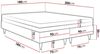 Boxspringbett Sauro Gold für Wandpaneel, Rosa, 180x200 cm Bild 3