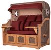 Strandkorb Komplettset - bene living - Ammersee Grande XXL Teak - PE grau - Modell 550 - inkl. Liftersystem Bild 3