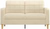 vidaXL 2-Sitzer-Sofa Creme 140 cm Stoff 359093 Bild 3