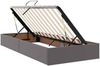 vidaXL Aufbewahrungsbett mit Matratze Grau 180 x 200 cm Kunstleder 3370343 Bild 5