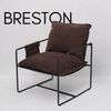Albatros Designer Vintage Sessel Breston, hochwertiger Stoff Bezug in Braun, sehr bequem, Relaxsessel Loungesessel für Wohnzimmer, Schlafzimmer oder als Fernsehsessel Bild 2