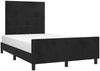 vidaXL Bettgestell ohne Matratze Schwarz 120x190 cm Samt 3270580 Bild 4