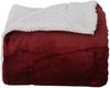 vidaXL Überwurfdecke Bordeauxrot 240 x 270 cm Fleece 42017004 Bild 4