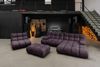 KAWOLA Polsterhocker VIVIEN Hockerbank Velvet purple 41 x 73 x 108 cm Bild 4