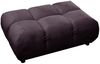 KAWOLA Polsterhocker VIVIEN Hockerbank Velvet purple 41 x 73 x 108 cm Bild 3