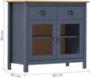 vidaXL Sideboard Hill Grau 90x40x80 cm Massivholz Kiefer 288941 Bild 4