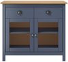 vidaXL Sideboard Hill Grau 90x40x80 cm Massivholz Kiefer 288941 Bild 2