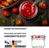 BigDean 60x Marmeladengläser 125ml - Einmachgläser klein, Gläser zum Verschenken, Schraubgläser - Made in Germany - Sturzgläser mit Deckel TO 66 - Rot kariert Bild 3