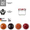 BigDean 60x Marmeladengläser 125ml - Einmachgläser klein, Gläser zum Verschenken, Schraubgläser - Made in Germany - Sturzgläser mit Deckel TO 66 - Rot kariert Bild 4