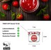BigDean 60x Marmeladengläser 125ml - Einmachgläser klein, Gläser zum Verschenken, Schraubgläser - Made in Germany - Sturzgläser mit Deckel TO 66 - Rot kariert Bild 2