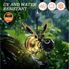 FELIXLEO LED Solarleuchte 2er Bienen Solar Hängelampen Garten Deko wetterfest LED Clip Bild 3