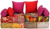 vidaXL 2-Sitzer Modularer Pouf Patchwork Stoff 244985 Bild 2