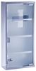 ZELLER 18112 Medizinschrank, Edelstahl/Glas, abschließbar / Arzneimittelschrank Bild 4