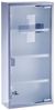 ZELLER 18112 Medizinschrank, Edelstahl/Glas, abschließbar / Arzneimittelschrank Bild 3