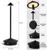 Quntis LED Tischleuchte LED Tischlampe mit Touch-Dimmung, 3 Farbtemperaturen, Memory-Funktion, Touch-Dimmung, Energiesparend, LED fest íntegriert, Neutralweiß, Kaltweiß, Warmweiß, CRI >90, Dekolampe für Wohnzimmer & Schlafzimmer Bild 2