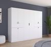 rauch Drehtürenschrank Kleiderschrank Schrank Garderobe Wäscheschrank TICAO (Schubladen in der Höhe variabel positionierbar) mit 2 geräumigen Schubladen, viel Stauraum MADE IN GERMANY Bild 2