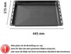 ICQN Backblech 445 x 375 x 25 mm, Antihaft, (1-St), Passend für, Whirlpool-Gruppe, Ignis, Bauknecht, Indesit, Algor Bild 1