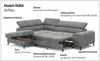 COTTA Ecksofa Aura L-Form, B: 260 cm, mit Bettfunktion, Bettkasten & Kopfteilverstellung Bild 4