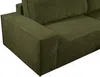 Vente-unique - AMELIA Sofa SamtStoff Grün - B 102 cm x H 85 cm x L 257 cm Bild 5