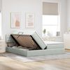 vidaXL Aufbewahrungsbett mit Matratze Hellgrau 90 x 200 cm 3370985 Bild 4