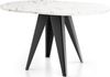WFL GROUP Esstisch Glory (erhältlich in zwei Größen – 90/100 cm, ausziehbar auf 130/140 cm), platzsparender Tisch für kleine Küche, Esszimmer oder Wohnzimmer Bild 3