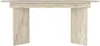 Vente-unique - TOPANIA Esstisch Holz, Platte Beige - B 89,4 cm x H 78 cm x L 260 cm220 cm180 cm Bild 3