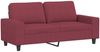 vidaXL 3-tlg. Sofagarnitur Weinrot Stoff 3201896 Bild 4